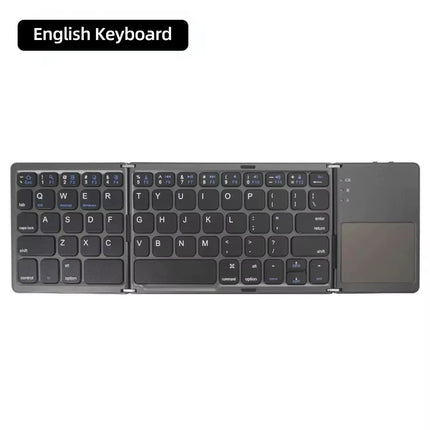 Mini Keyboard Wireless Folding Keyboard Bluetooth Foldable Keyboard with Touchpad for Windows Android Ipad Phone Rechargeable